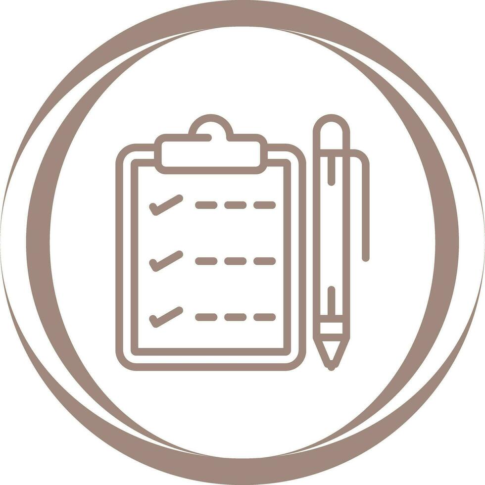 Notizblock mit Stift Vektor Symbol
