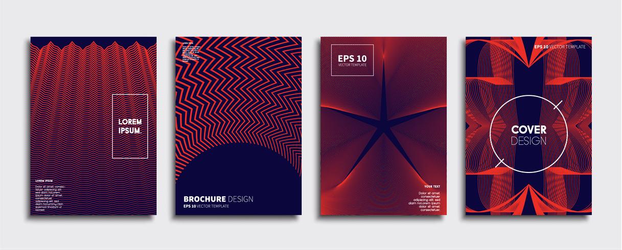 Minimale Vector-Cover-Designs. Zukünftige Plakatschablone vektor