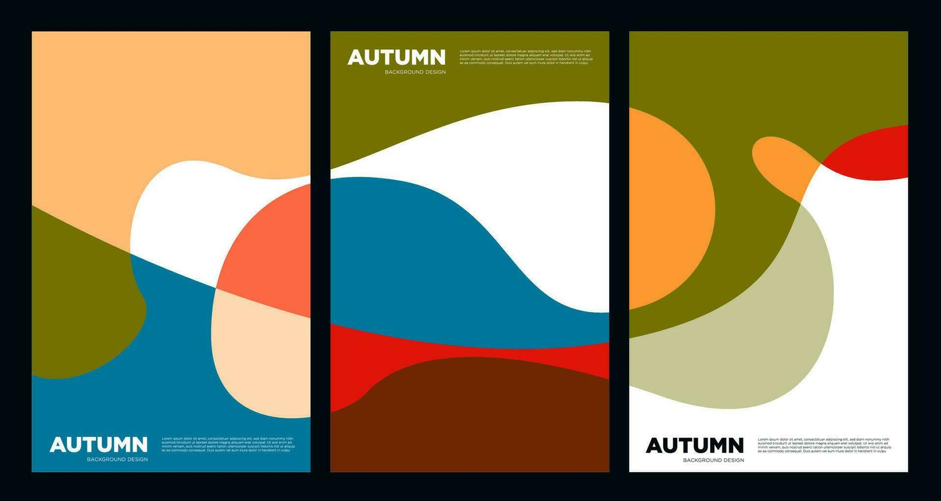 Vektor bunt abstrakt Flüssigkeit und Flüssigkeit Hintergrund zum Herbst und fallen Jahreszeit