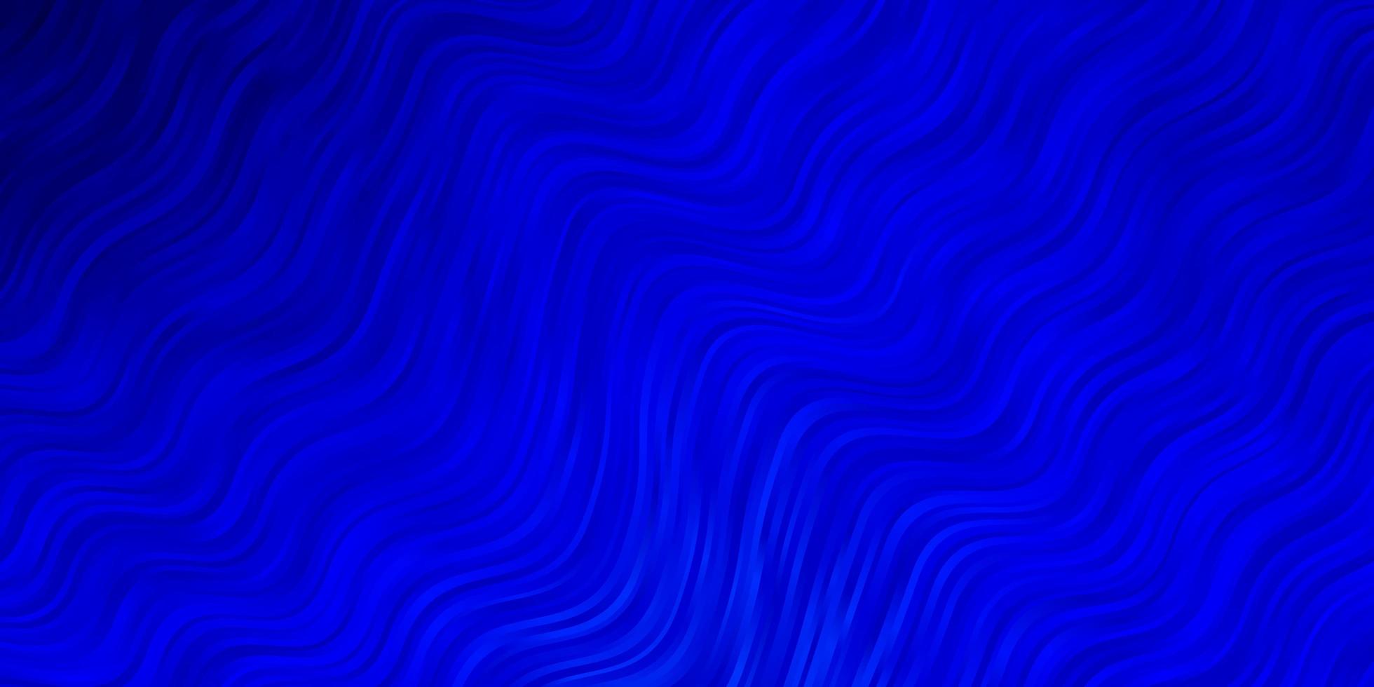 mörkblå vektormönster med kurvor. abstrakt illustration med lutningsbågar. mall för din ui-design. vektor