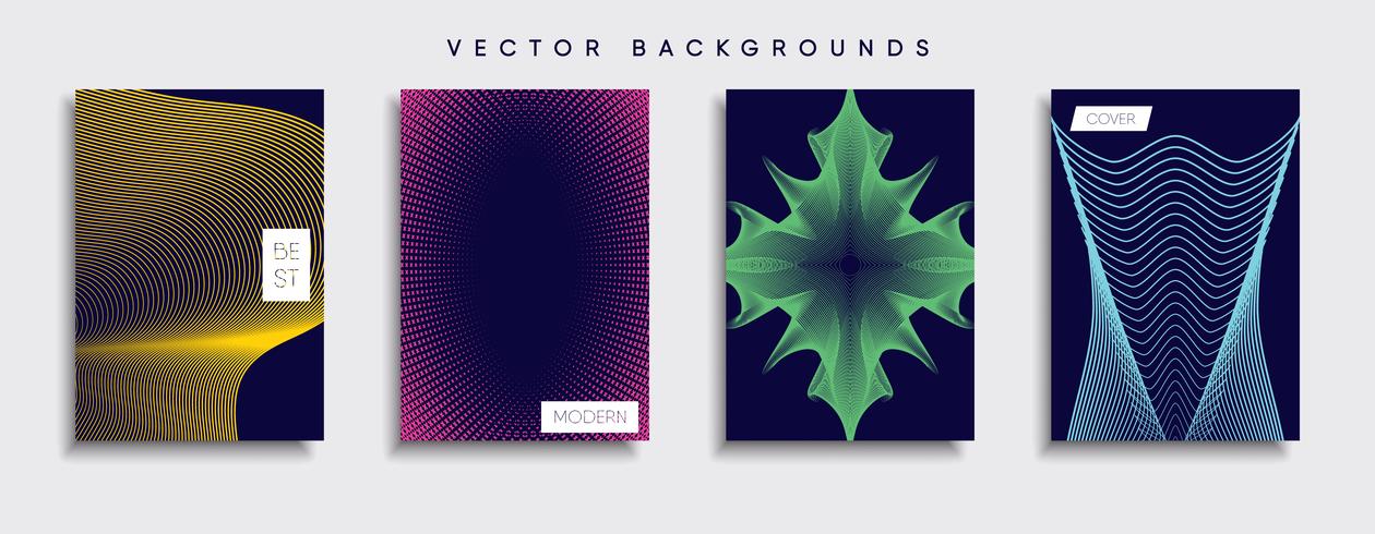 Minimale Vector-Cover-Designs. Zukünftige Plakatschablone vektor