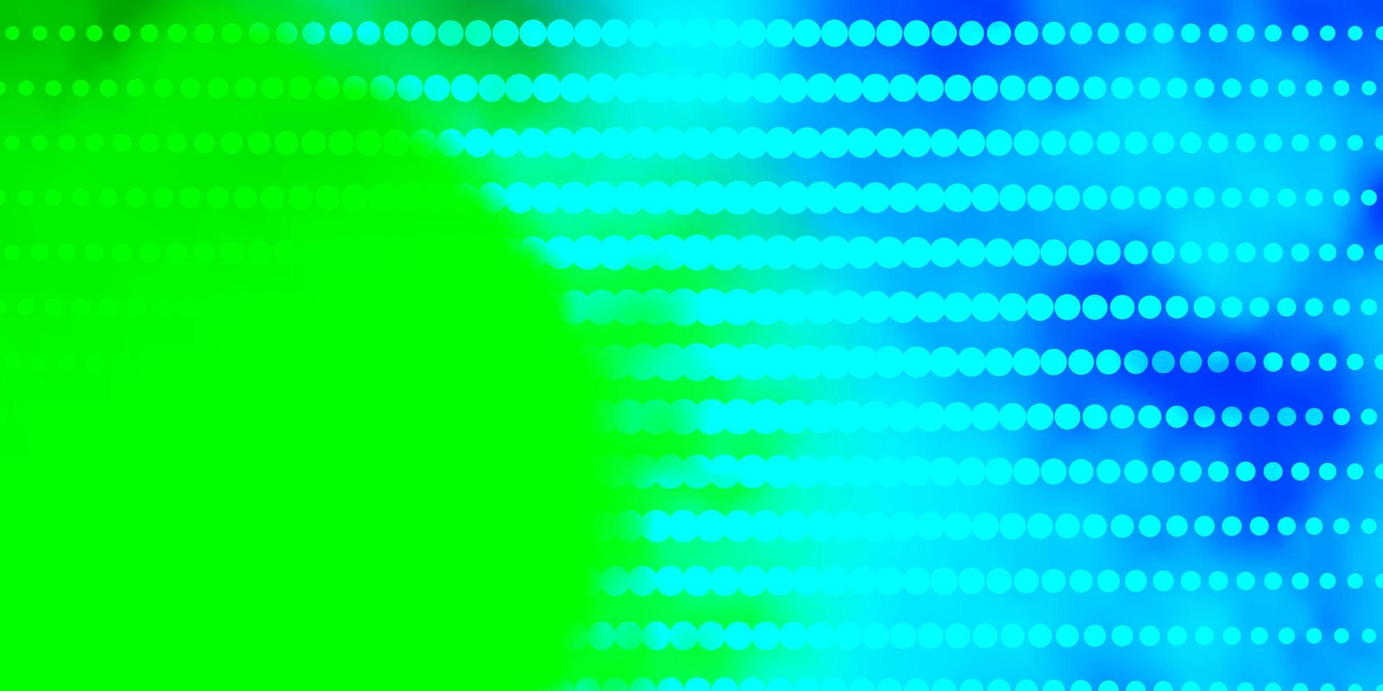 ljusblå, grön vektorbakgrund med cirklar. modern abstrakt illustration med färgglada cirkelformer. ny mall för din varumärkesbok. vektor