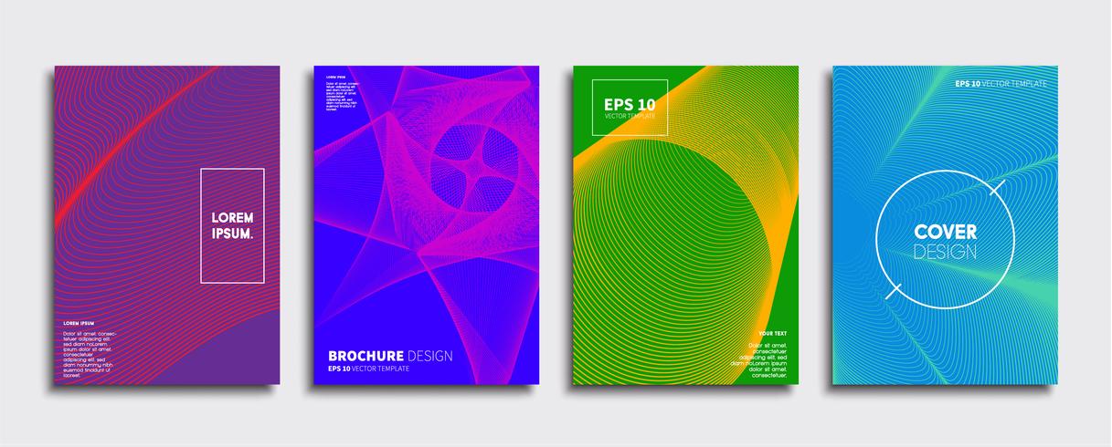 Minimale Vector-Cover-Designs. Zukünftige Plakatschablone vektor