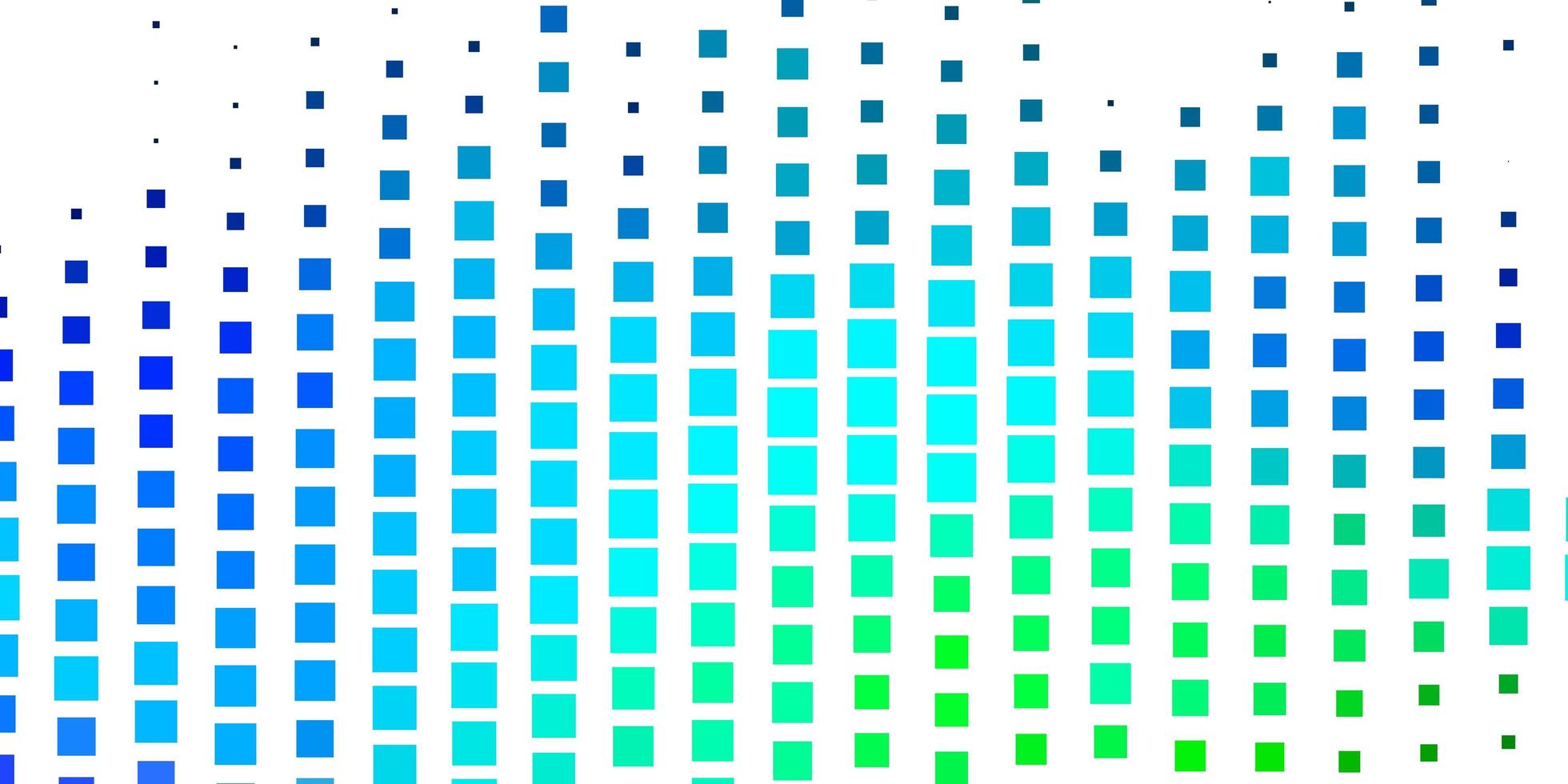 hellblaue, grüne Vektorvorlage in Rechtecken. bunte Illustration mit Gradientenrechtcken und -quadraten. Muster für Geschäftsbroschüren, Broschüren vektor