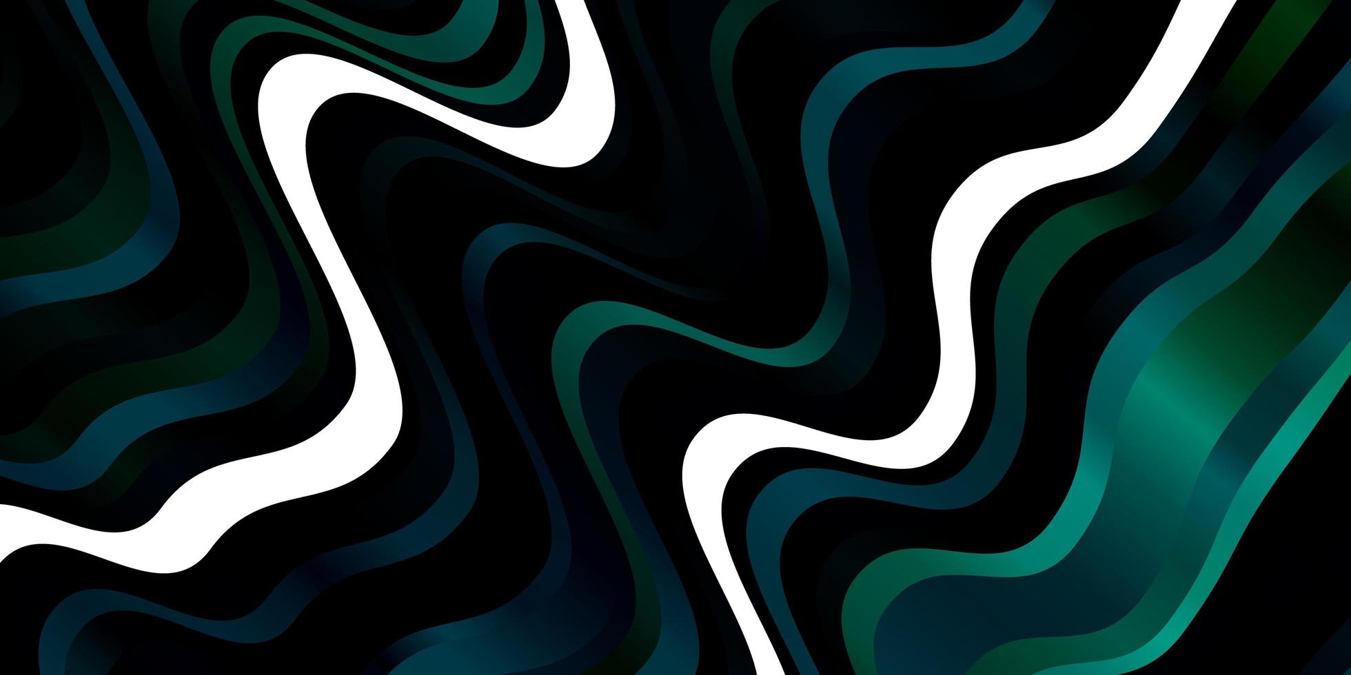 hellblaues, grünes Vektorlayout mit Kurven. bunte Illustration im kreisförmigen Stil mit Linien. Muster für Geschäftsbroschüren, Broschüren vektor