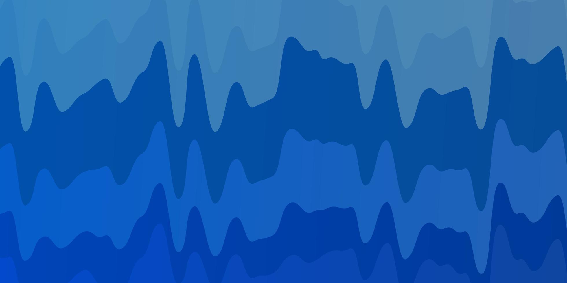 hellblauer Vektorhintergrund mit Kurven. brandneue farbenfrohe Illustration mit gebogenen Linien. Muster für Werbespots, Anzeigen. vektor