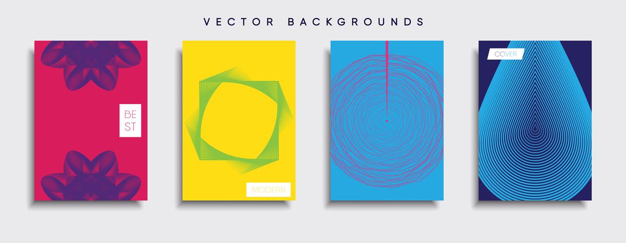 Minimale Vector-Cover-Designs. Zukünftige Plakatschablone. vektor