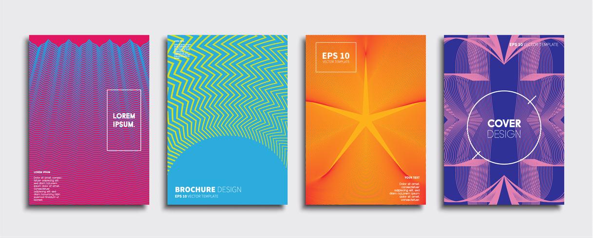 Minimale Vector-Cover-Designs. Zukünftige Plakatschablone vektor