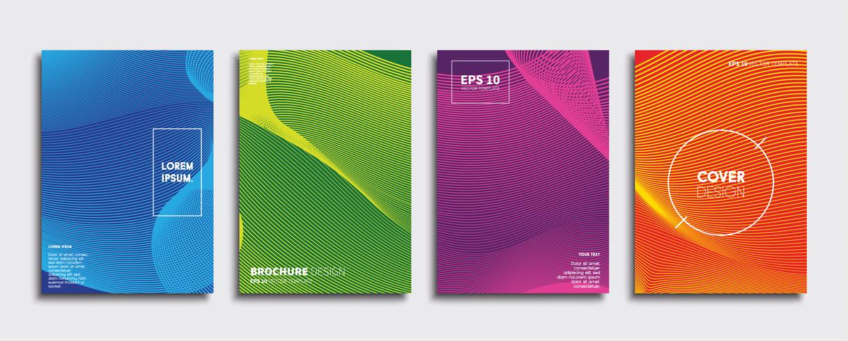 Minimale Vector-Cover-Designs. Zukünftige Plakatschablone vektor