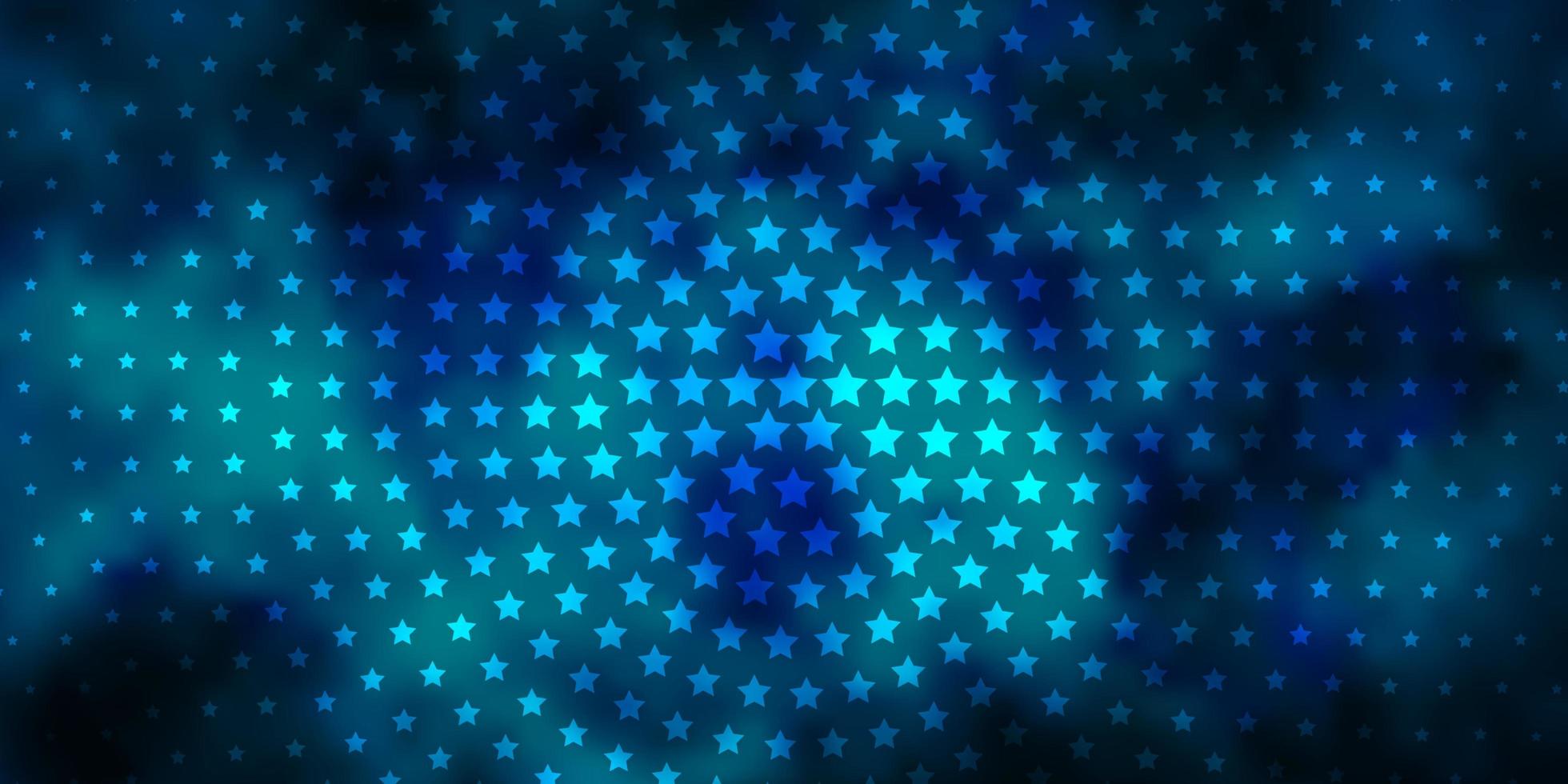hellblaue Vektorschablone mit Neonsternen. dekorative Illustration mit Sternen auf abstrakter Schablone. Thema für Handys. vektor