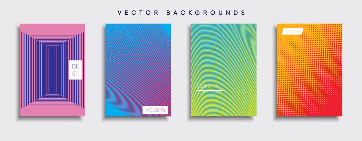 Minimale Vector-Cover-Designs. Zukünftige Plakatschablone vektor