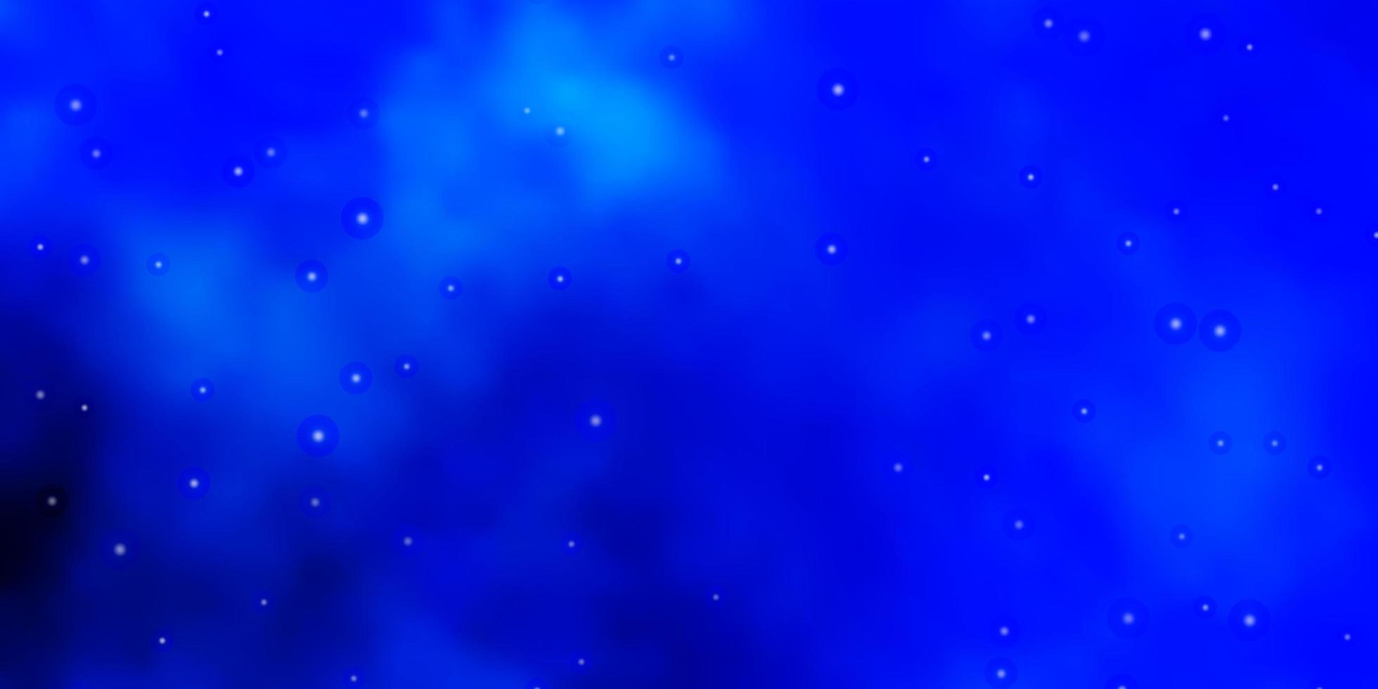 hellblauer Vektorhintergrund mit bunten Sternen. verwischen Sie dekoratives Design im einfachen Stil mit Sternen. Muster für Neujahrsanzeige, Broschüren. vektor