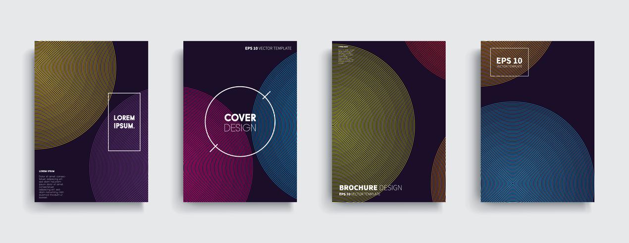 Minimale Vector-Cover-Designs. Zukünftige Plakatschablone vektor