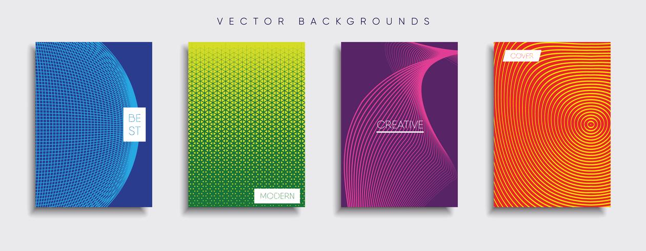 Minimale Vector-Cover-Designs. Zukünftige Plakatschablone vektor