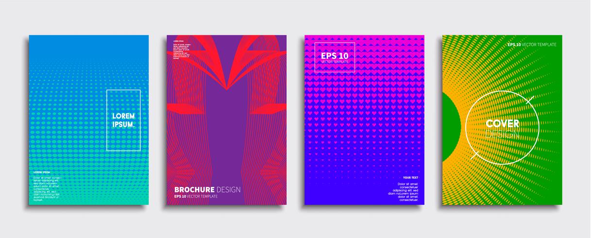 Minimale Vector-Cover-Designs. Zukünftige Plakatschablone. vektor