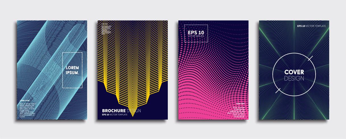 Minimale Vector-Cover-Designs. Zukünftige Plakatschablone vektor