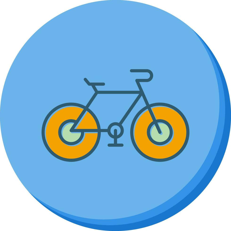 Fahrrad-Vektor-Symbol vektor