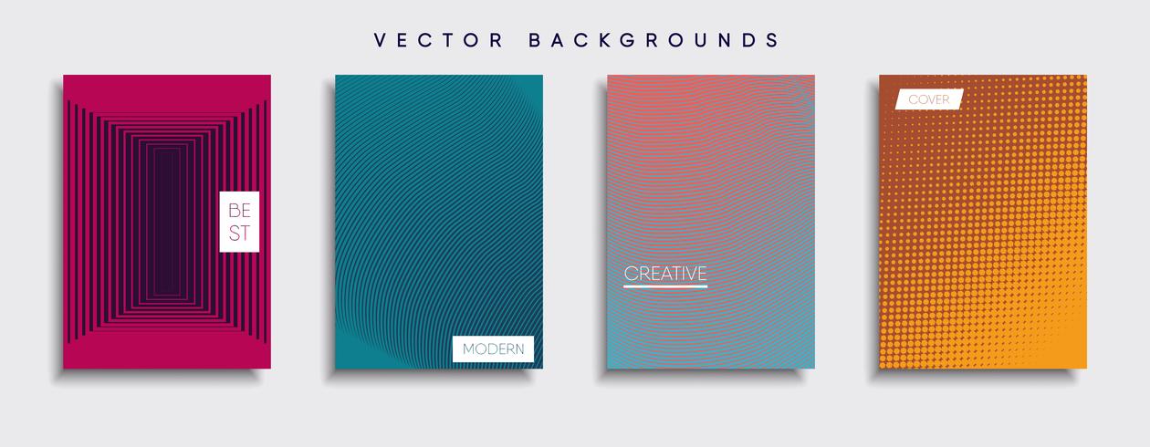 Minimale Vector-Cover-Designs. Zukünftige Plakatschablone vektor