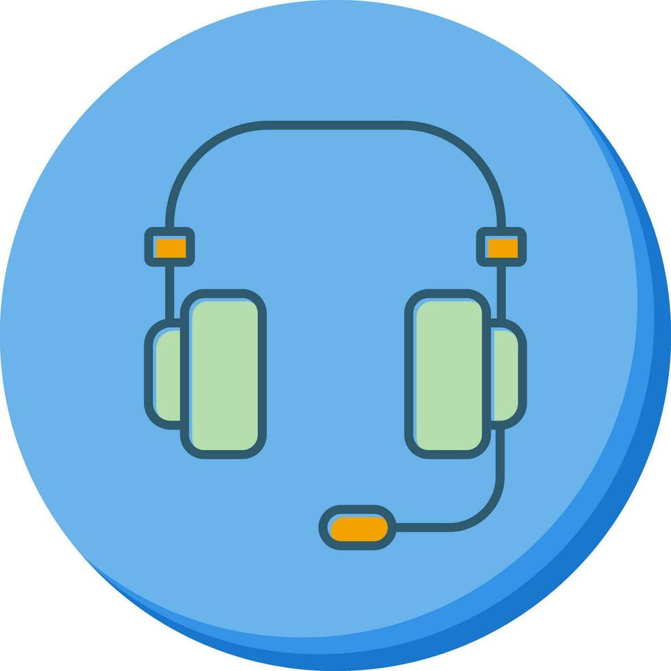 Headset-Vektor-Symbol vektor