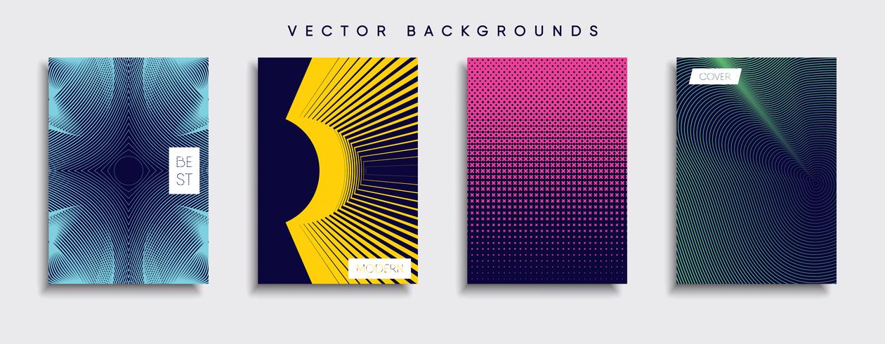 Minimale Vector-Cover-Designs. Zukünftige Plakatschablone vektor