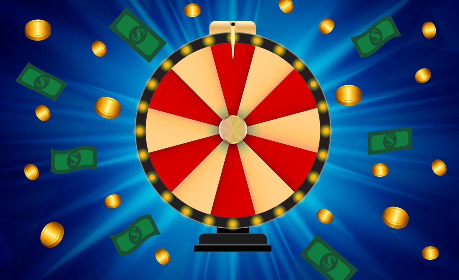 Casino Wheel Gewinner Banner vektor