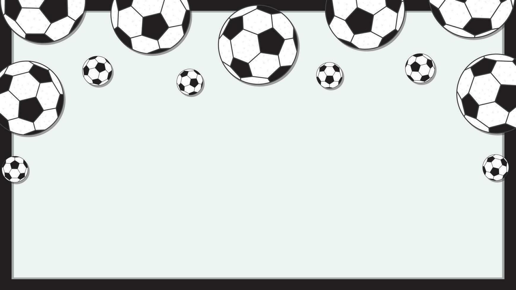 Fußball oder Fußball Hintergrund Design Vorlage. Fußball oder Fußball Karikatur Vektor Illustration. Fußball
