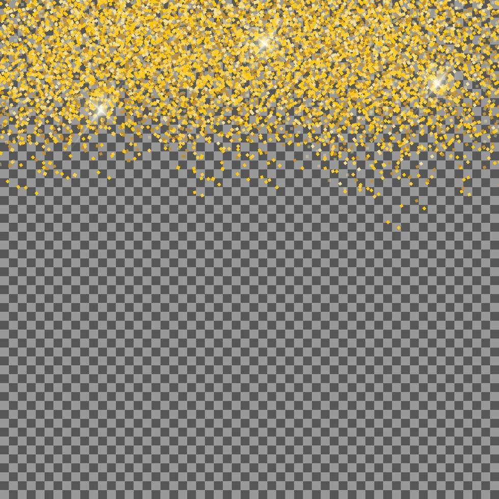 fallande glänsande guld glitter bakgrund vektor