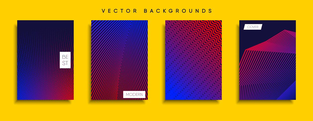 Minimale Vector-Cover-Designs. Zukünftige Plakatschablone vektor