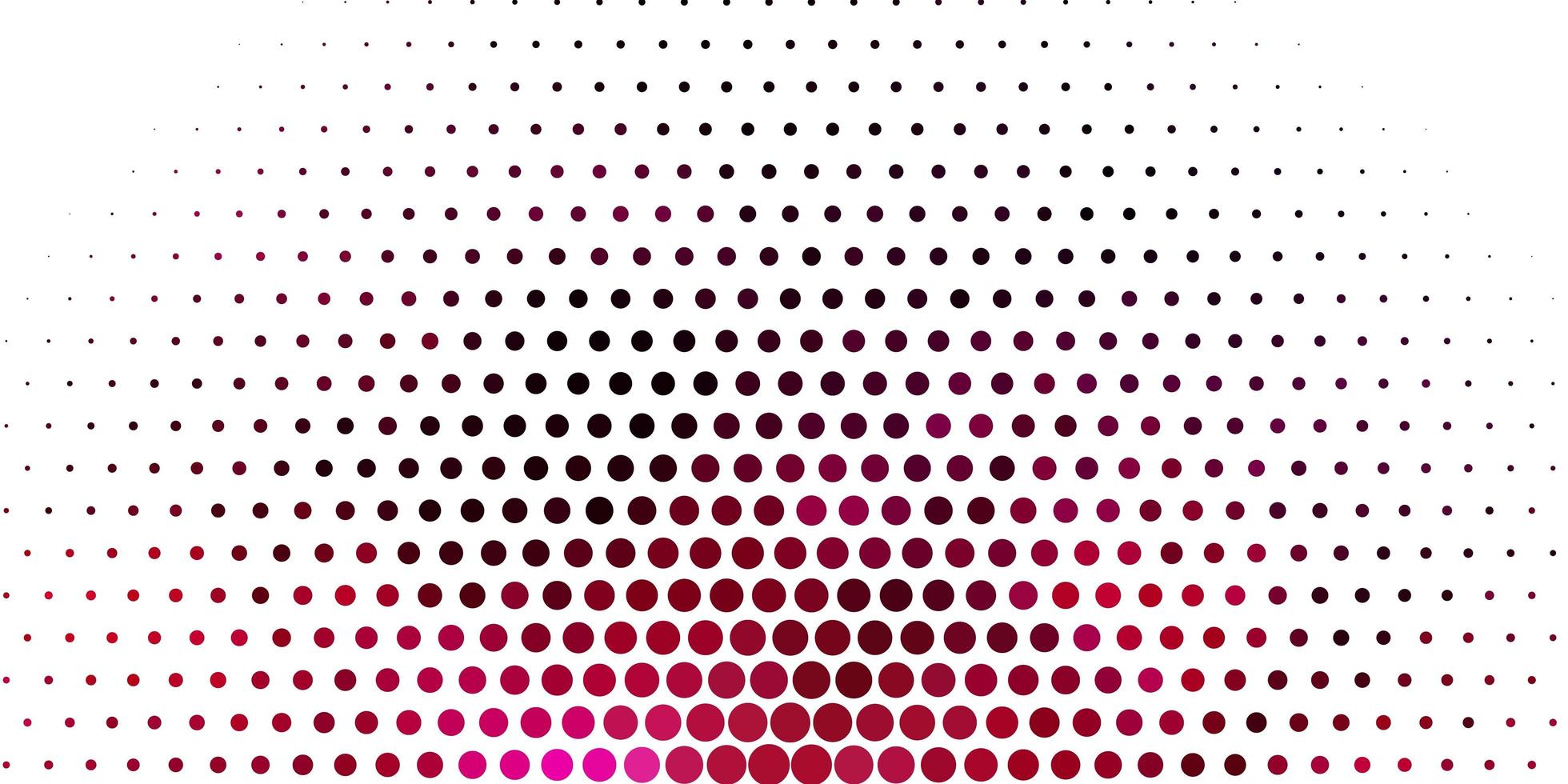 hellrosa Vektorschablone mit Kreisen. Illustration mit Satz von leuchtenden bunten abstrakten Kugeln. Muster für Websites. vektor
