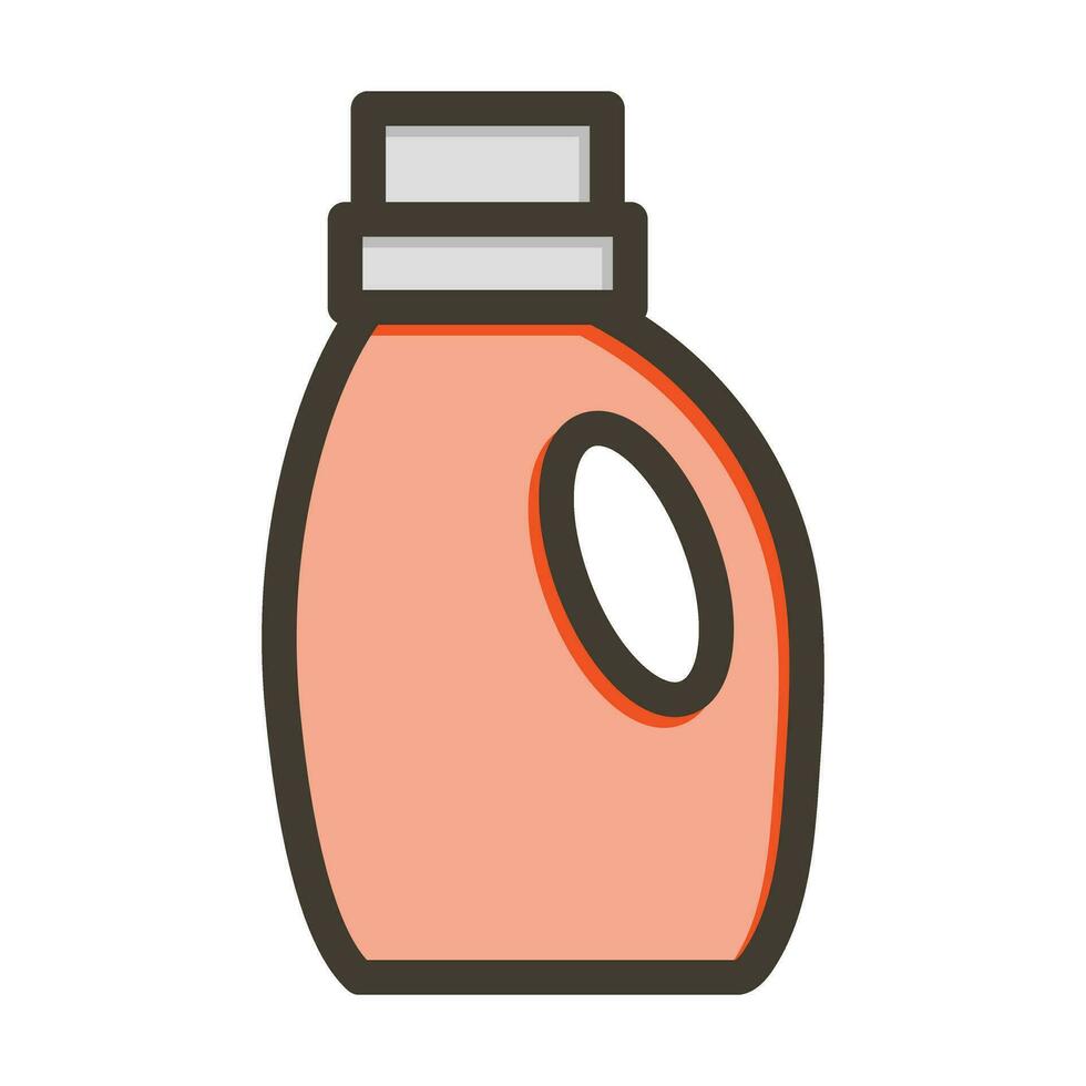 Waschmittel Vektor dick Linie gefüllt Farben Symbol zum persönlich und kommerziell verwenden.