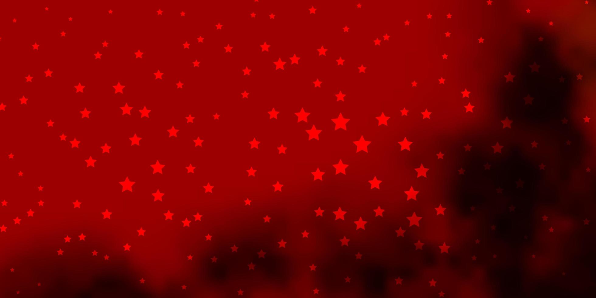 mörk röd, gul vektor layout med ljusa stjärnor. modern geometrisk abstrakt illustration med stjärnor. bästa designen för din annons, affisch, banner.
