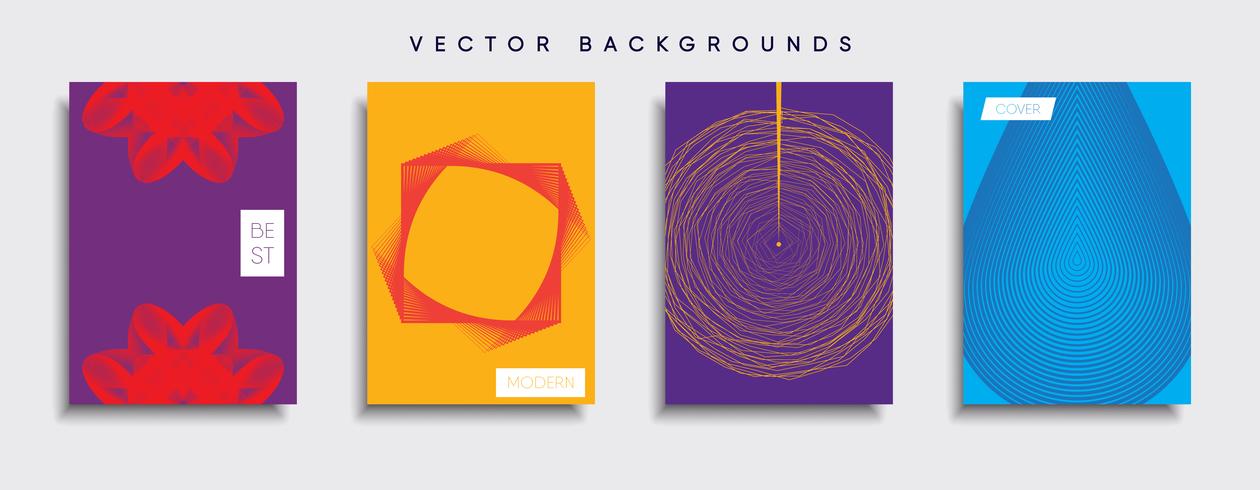 Minimale Vector-Cover-Designs. Zukünftige Plakatschablone. vektor