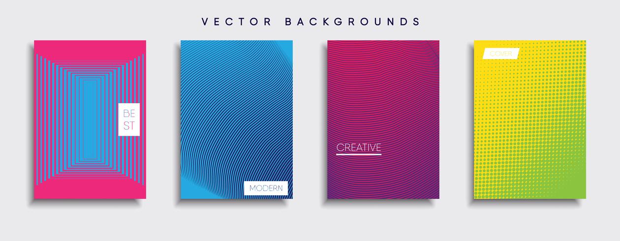 Minimale Vector-Cover-Designs. Zukünftige Plakatschablone vektor