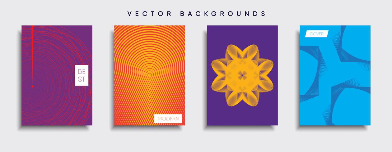 Minimale Vector-Cover-Designs. Zukünftige Plakatschablone. vektor