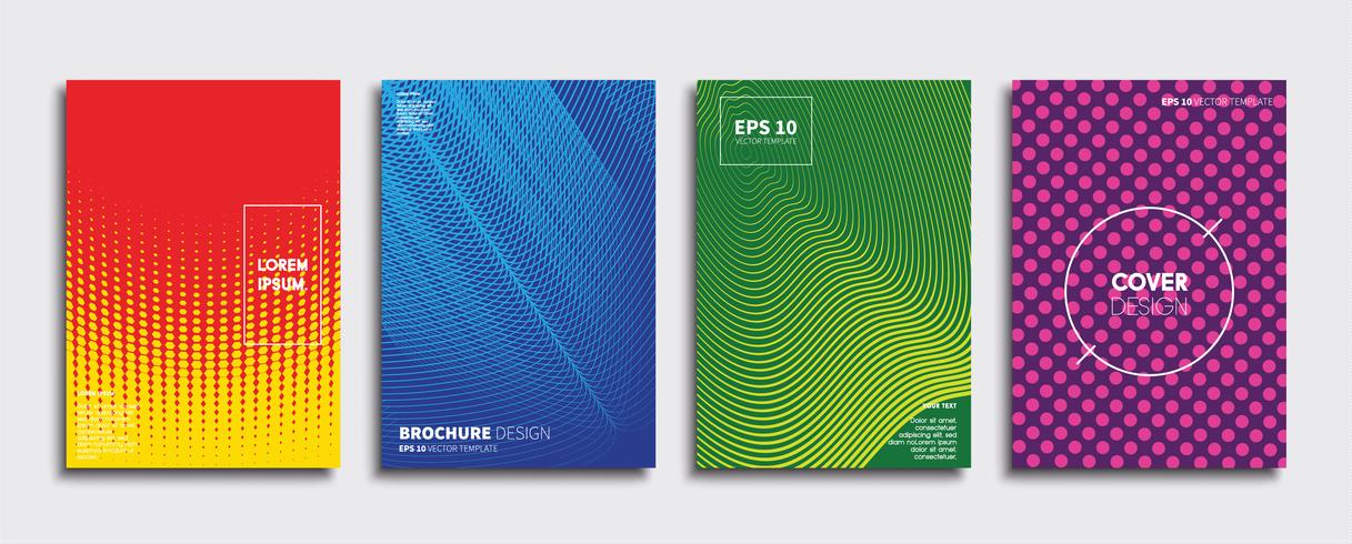 Minimale Vector-Cover-Designs. Zukünftige Plakatschablone vektor