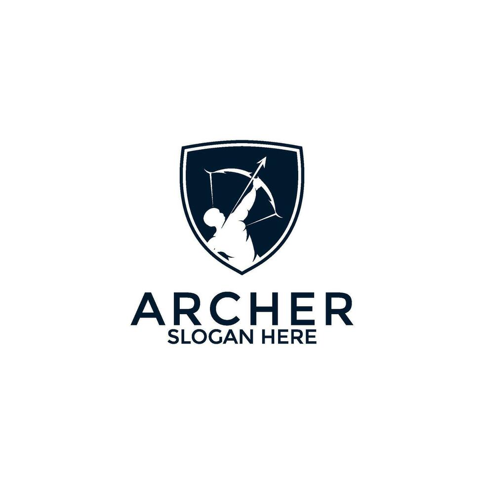 archer logotyp vektor, kreativ archer logotyp design mall vektor