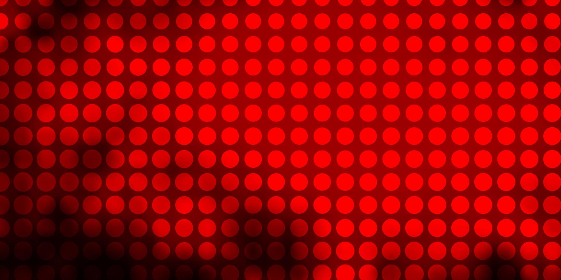 mörk röd vektor bakgrund med cirklar. abstrakt dekorativ design i lutningsstil med bubblor. mönster för tapeter, gardiner.
