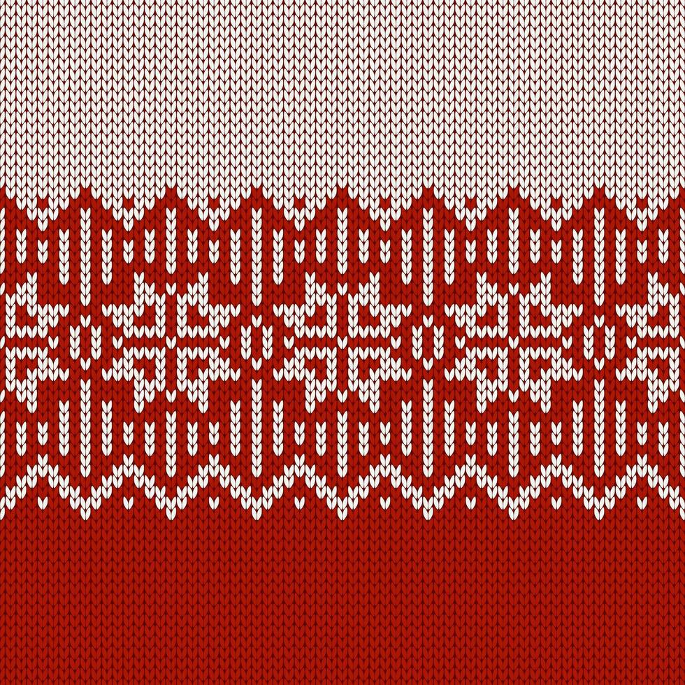 norwegisch einheimisch Stil Pullover, Ornament mit Schneeflocken. Messe Insel Design. vektor
