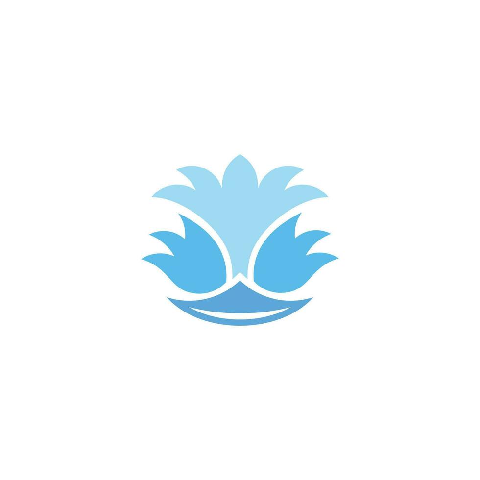 pip vatten stänk blå enkel logotyp vektor