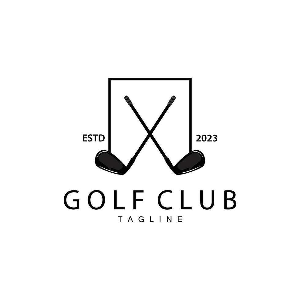 Golf Mannschaft Sport Logo Design Turnier Illustration Symbol Vorlage vektor