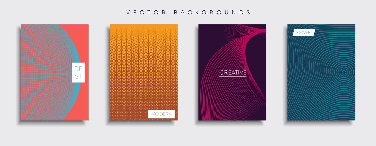 Minimale Vector-Cover-Designs. Zukünftige Plakatschablone vektor