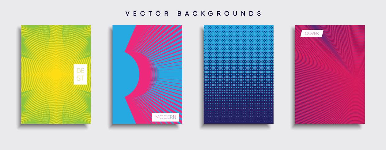 Minimale Vector-Cover-Designs. Zukünftige Plakatschablone vektor