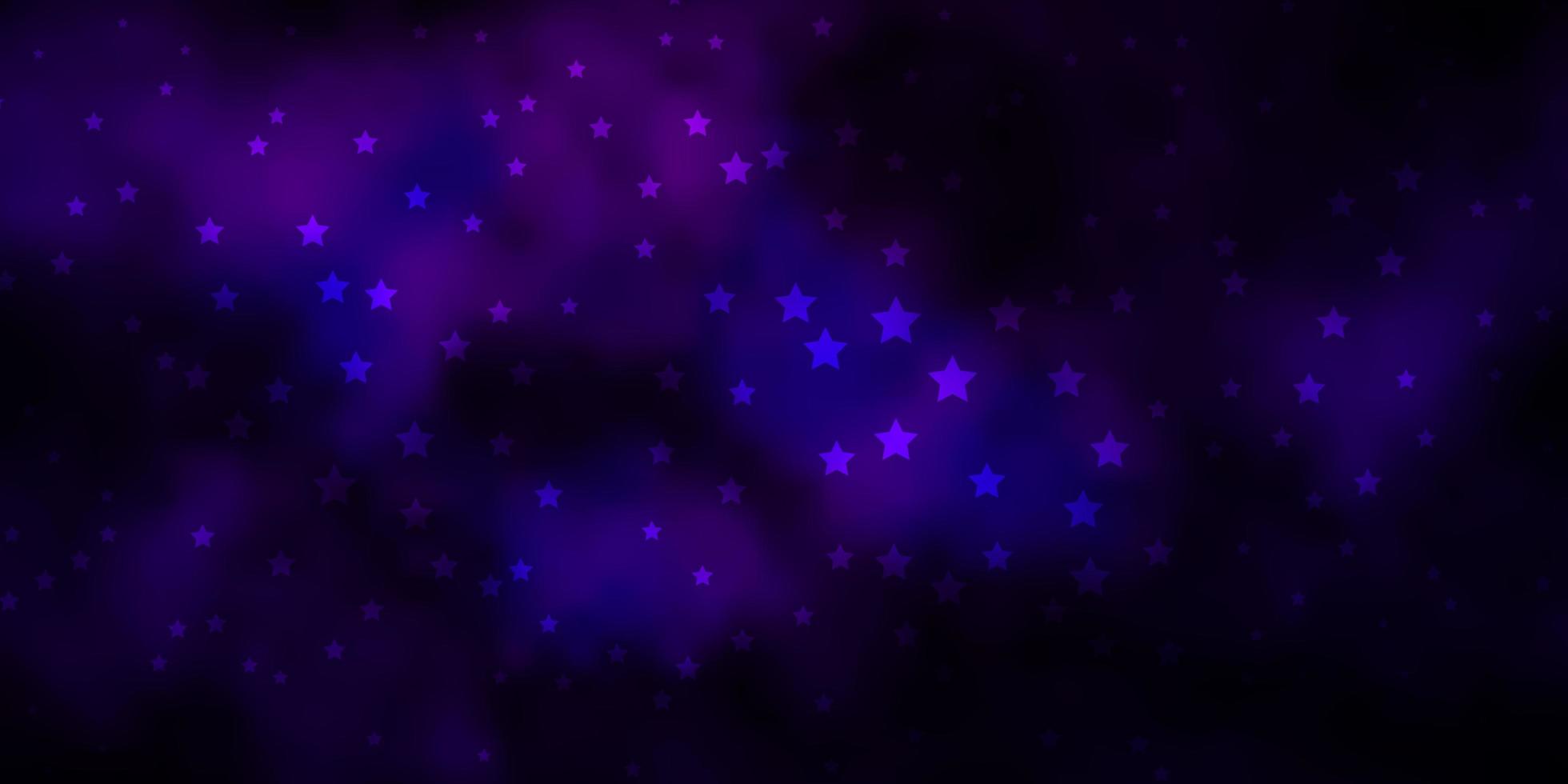 dunkelrosa Vektorhintergrund mit bunten Sternen. moderne geometrische abstrakte Illustration mit Sternen. Muster zum Verpacken von Geschenken. vektor