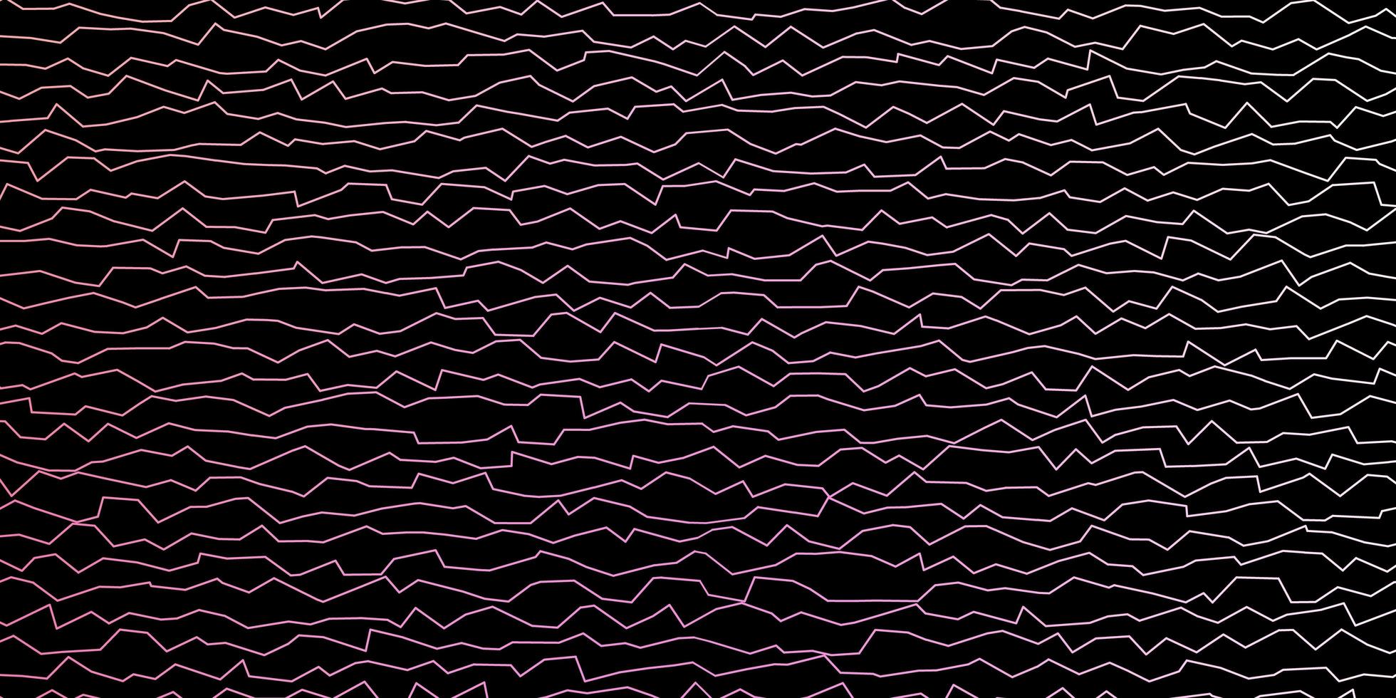 dunkelrosa Vektorhintergrund mit trockenen Linien. farbenfrohe Illustration im abstrakten Stil mit gebogenen Linien. Muster für Geschäftsbroschüren, Broschüren vektor