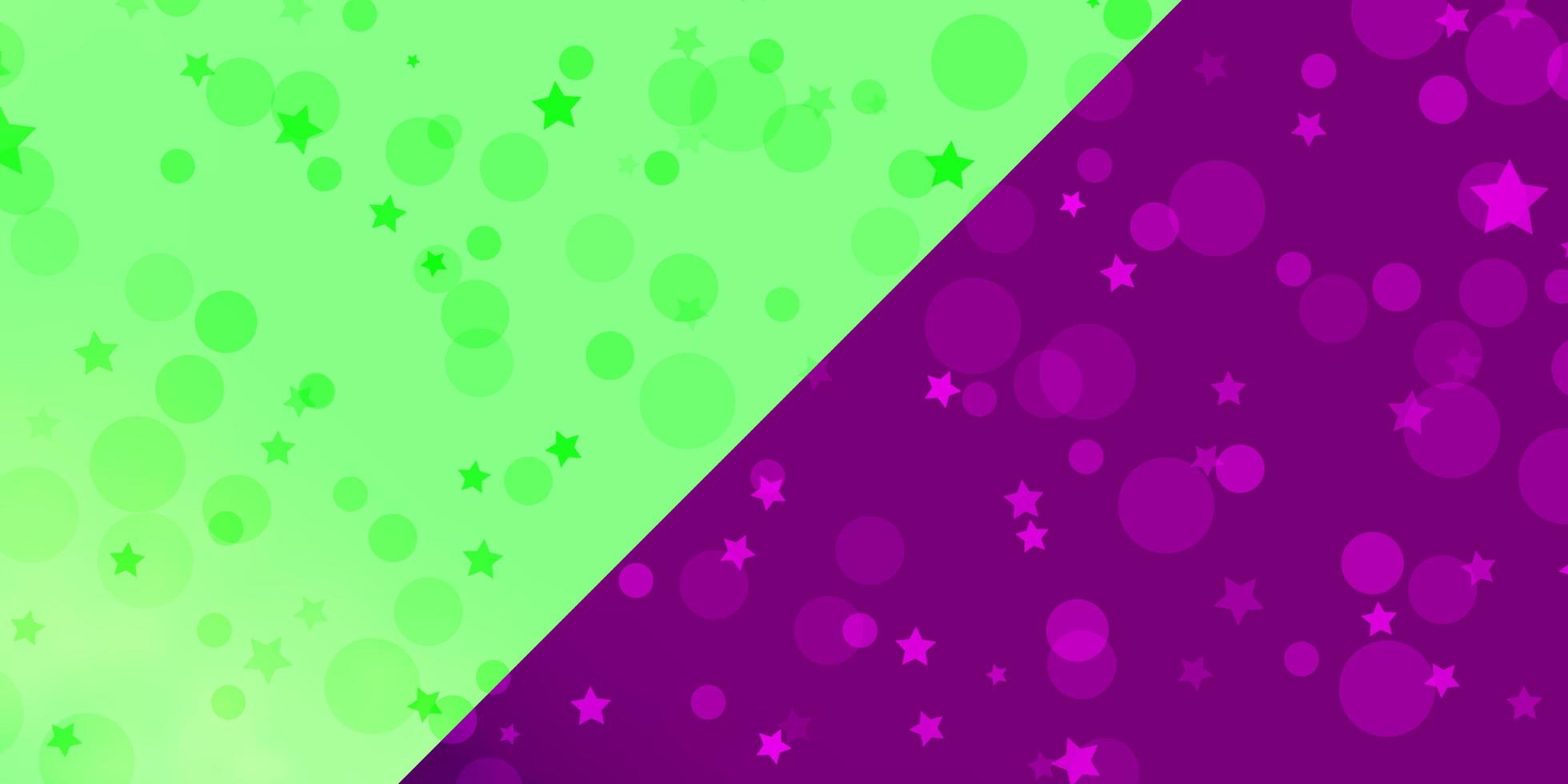 Vektorhintergrund mit Kreisen, Sternen. bunte Illustration mit Farbverlaufspunkten, Sternen. Design für Textilien, Stoffe, Tapeten. vektor