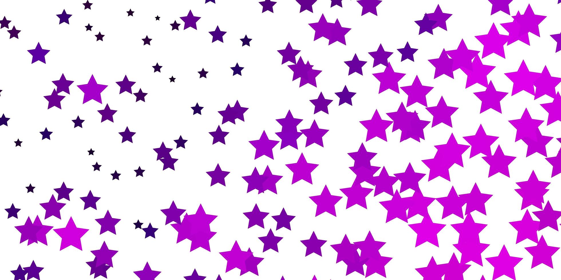 ljusrosa vektorbakgrund med färgglada stjärnor. dekorativ illustration med stjärnor på abstrakt mall. bästa designen för din annons, affisch, banner. vektor