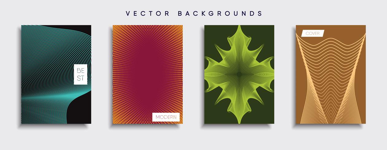 Minimale Vector-Cover-Designs. Zukünftige Plakatschablone vektor