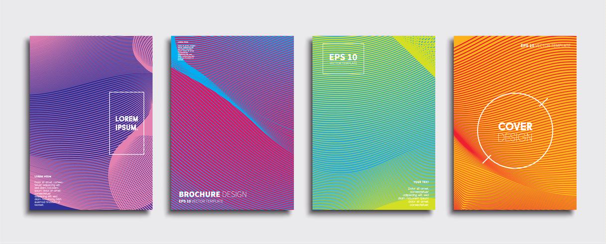 Minimale Vector-Cover-Designs. Zukünftige Plakatschablone vektor