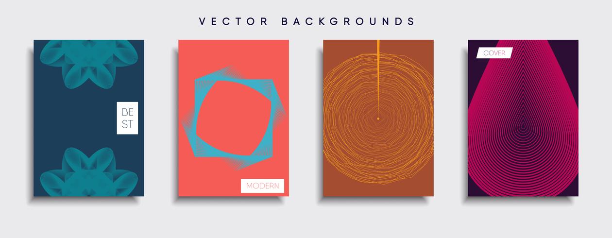 Minimale Vector-Cover-Designs. Zukünftige Plakatschablone. vektor