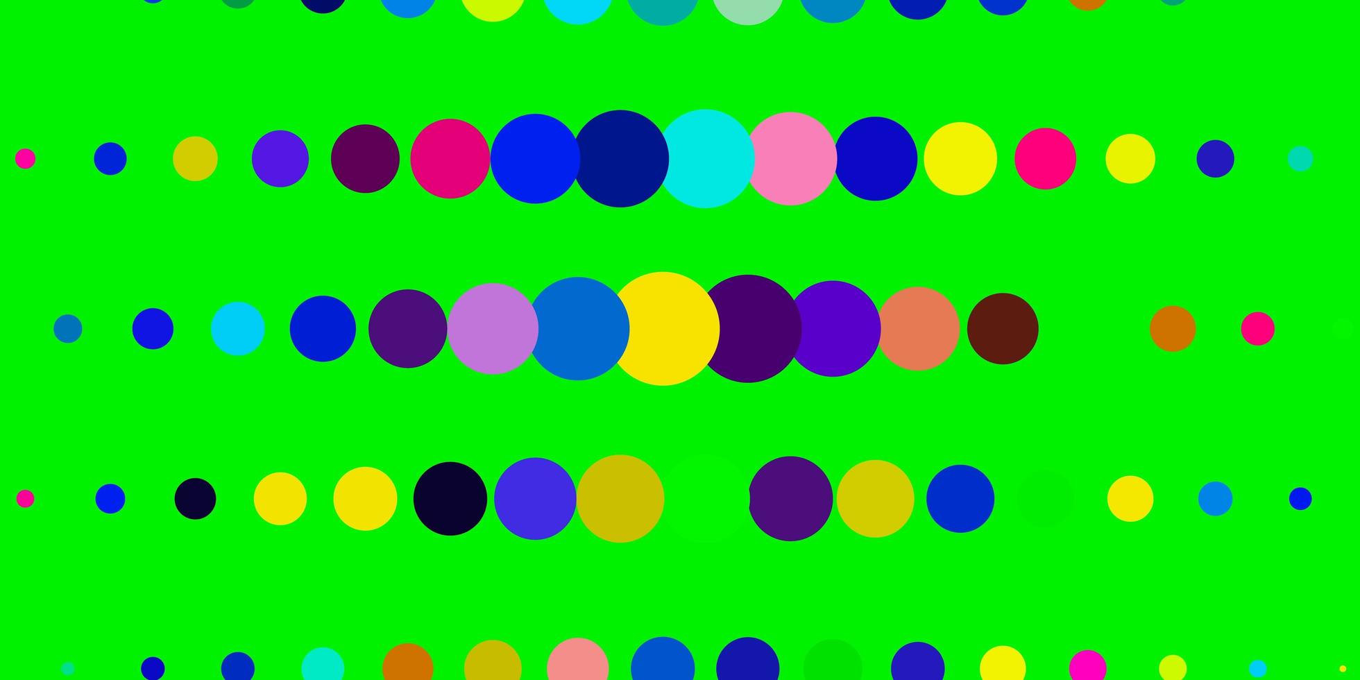 dunkler mehrfarbiger Vektorhintergrund mit Blasen. abstrakte bunte Scheiben auf einfachem Hintergrund mit Farbverlauf. Muster für Broschüren, Broschüren. vektor